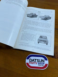 Datsun 1200 Ute B120 Service Bulletin Used.