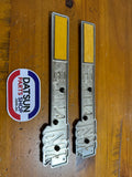 Datsun 120Y Coupe Side Badge Pair Nos Genuine Vb210