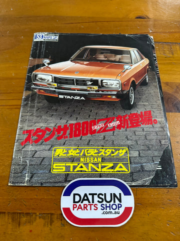 Nissan Stanza Advertising Booklet Folder Japanese Used Datsun