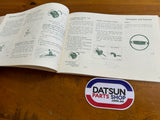 Datsun 120Y Owners Manual Genuine Nissan B210 Used