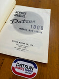 Datsun 1000 Service Manual B10 Used.