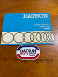 Datsun 1600 Owners Manual 510 Used Genuine Nissan.