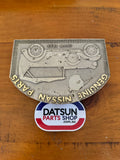 Genuine Nissan Parts Datsun 1932 Pressed Tin Plaque Sign