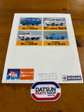 Nissan Sunny Ad Van Advertising Booklet Folder Japanese Used