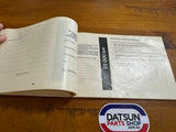 Datsun 910 Bluebird Owners Manual Used Genuine