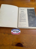 Datsun 910 Bluebird Service Manual Aust. Sup. Used Genuine Book