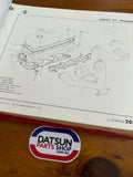 Datsun 1200 Ute B120 Parts Catalog Folder Right Drive Used Nissan