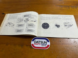 Datsun 1200 Ute Owners Manual Used Nissan B120.