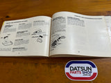 Datsun 910 Bluebird Owners Manual Used Genuine