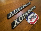 Datsun B310 140Y 1/4 Panel Badge Pair Used