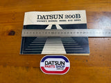 Datsun 200B 810 Owners Manual Used Genuine