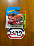 HotWheels Datsun Bluebird Wagon Red 1600 510 Short Card