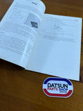 Datsun 1200 Ute B120 Service Bulletin Used.