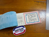 Datsun Warranty and Service Booklet Used Nissan