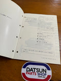 Datsun Sunny Owners Manual 1200 GX B110 Kb110 JDM Used