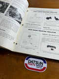 Datsun 1600 Service Manual 510 Used Genuine Nissan