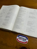 Datsun 1200 Service Manual Gregory’s Used