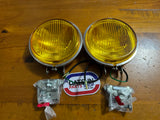 Koito Fog Lamp Round Pair New Old Stock Made In Japan..