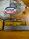 Koito Fog Lamp Rectangle Kit New Old Stock Made In Japan.