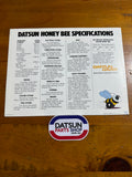 Datsun B210 Honey Bee Sales Flyer Used 120Y