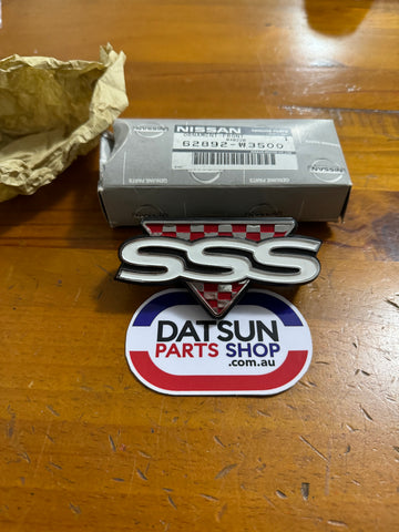 Datsun 910 Bluebird SSS Grill Badge Nos Genuine