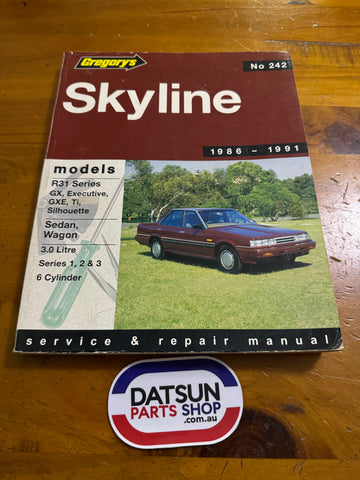 Nissan R31 Skyline Gregory’s Service & Repair Manual Used