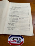 Nissan Engine Model P Service Manual Used Datsun Patrol