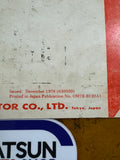 Datsun 1200 Ute Owners Manual Used Nissan B120 1971-76
