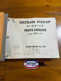 Datsun 620 Parts Catalog Folder Right Drive Used Nissan