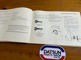 Datsun 200B 810 Owners Manual Used Genuine