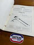 Datsun 1600 Service Manual 510 Used Genuine Nissan