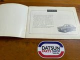 Datsun 1000 Owners Manual B10 Used.