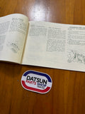 Datsun 1200 Owners Manual Used Nissan B110