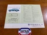 Datsun 410 Bluebird Wagon Sales Brochure