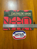 Datsun 1200 Owners Manual Used Nissan B110