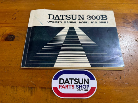 Datsun 200B 810 Owners Manual Used Genuine