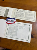 Datsun 160J 140J J710 Owners Manual & Warranty Booklets Genuine Nissan Used