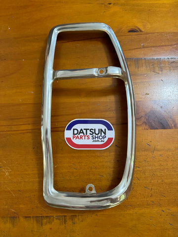 Datsun 200B 810 Wagon RH Tail Light Chrome Surround Used