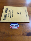 Datsun 1200 B110 Service Manual Chassis and Body Used