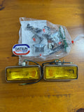 Koito Fog Lamp Rectangle Kit New Old Stock Made In Japan.