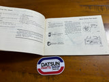 Datsun 1200 Ute Owners Manual Used Nissan B120