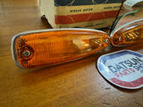 Datsun 240K C110 Side Lamp x2 New Old Stock