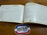 Datsun 1200 Owners Manual Used Nissan B110