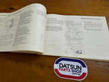 Datsun 200B 810 Owners Manual Used Genuine