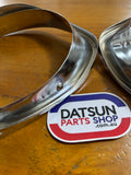 Datsun 1200 Head Light Surround Pair NOS