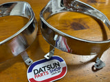 Datsun 1200 Head Light Surround Pair NOS