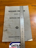 Nissan Engine Model P Service Manual Used Datsun Patrol