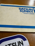 Datsun Sunny Owners Manual Genuine Nissan B310 Used