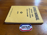 Datsun 1200 B110 Service Manual Chassis and Body Used