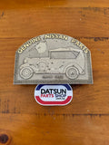 Genuine Nissan Parts Datsun 1932 Pressed Tin Plaque Sign